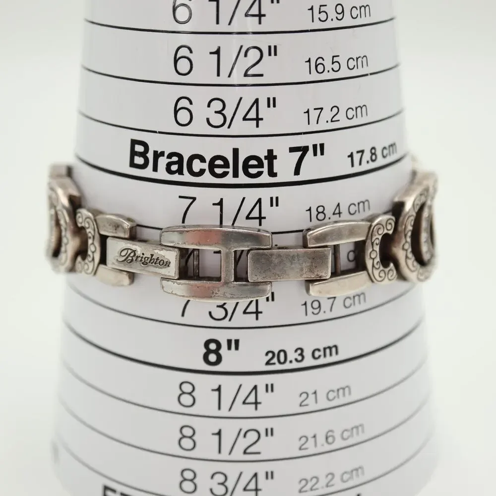 Brighton Stardust Silver Tone 31mm Watch Crystal Metal Bracelet w New Battery